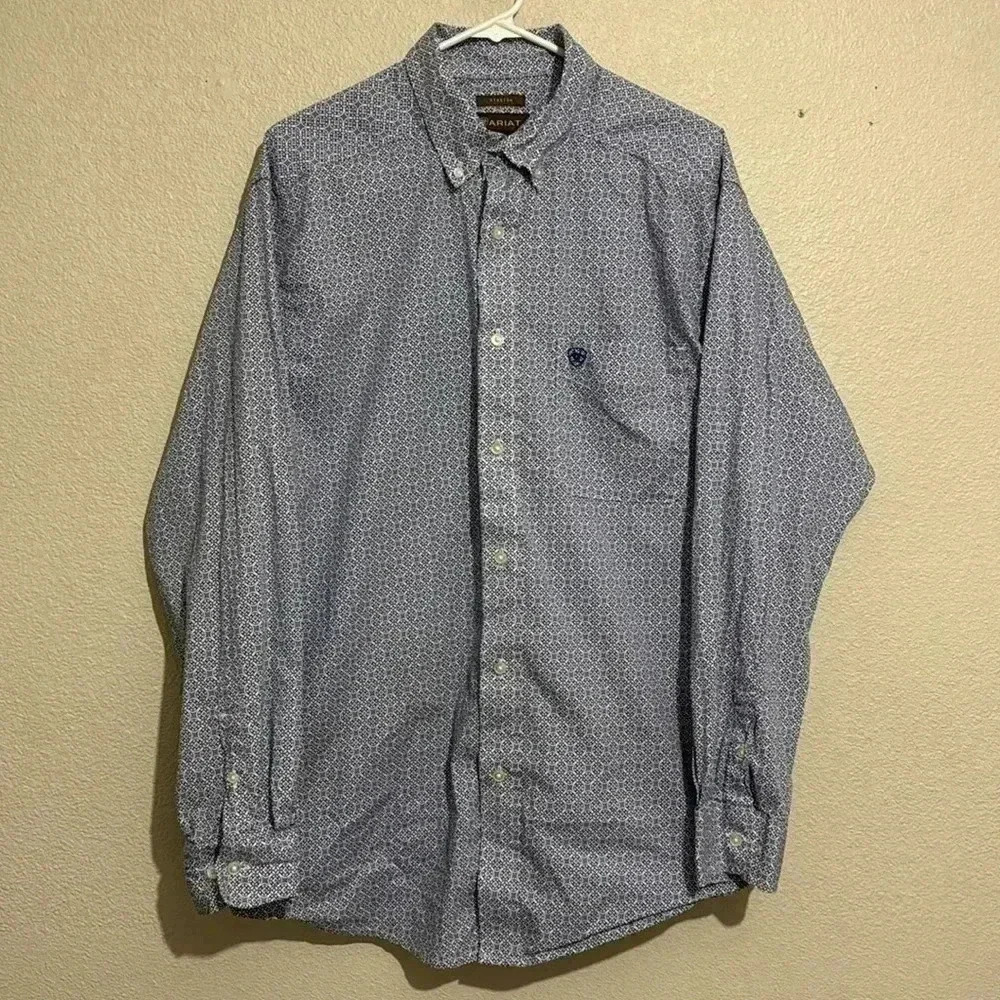 Ariat Long Sleeve Cowboy Button-Down Geometric Shapes Shirt
